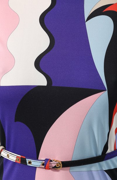 Платье из смеси вискозы и шелка EMILIO PUCCI разноцветного цвета по цене 164000 руб., арт. 9RJI30/9R747, фото 5 Платье из смеси вискозы и шелка EMILIO PUCCI, арт. 9RJI30/9R747, фото 5