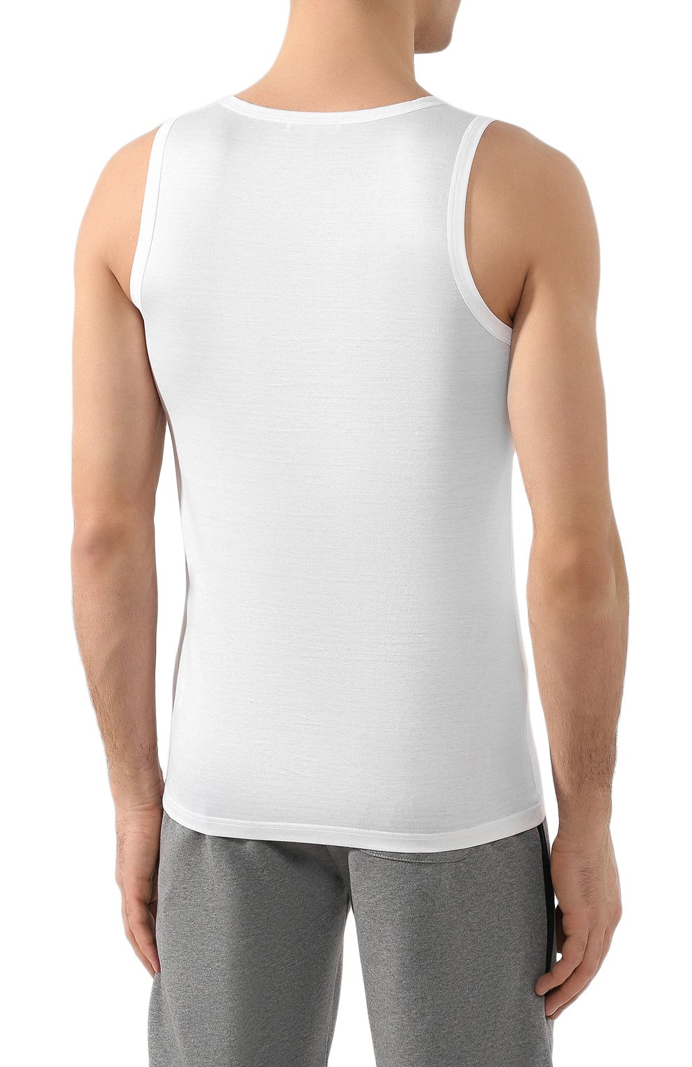 Хлопковая майка с круглым вырезом ZEGNA, арт. N2D000030, фото 4