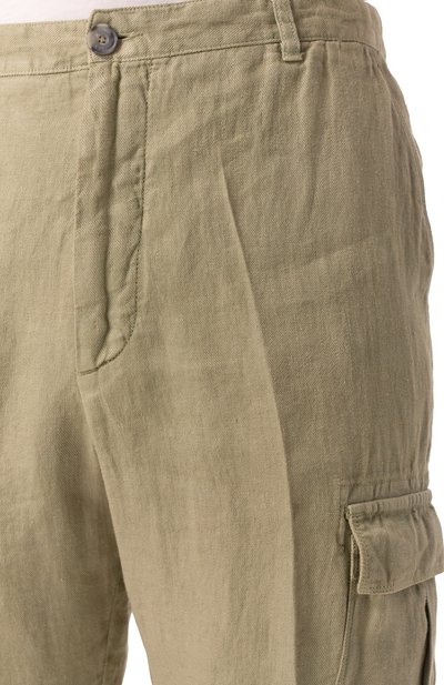 Льняные брюки-карго 120% LINO, арт. 32ALIM29DX/D943/000, фото 5