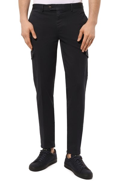 Хлопковые брюки-карго PAL ZILERI темно-синего цвета по цене 27350 руб., арт. W31NE284/IP240, фото 3 Хлопковые брюки-карго PAL ZILERI, арт. W31NE284/IP240, фото 3