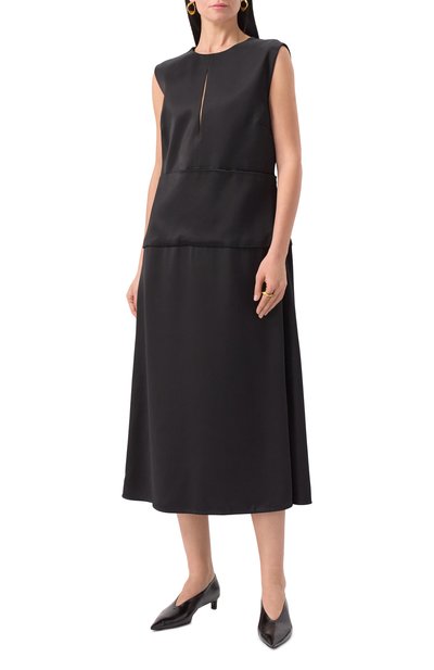 Атласное платье JIL SANDER, арт. J01CT0230-J65289, фото 3