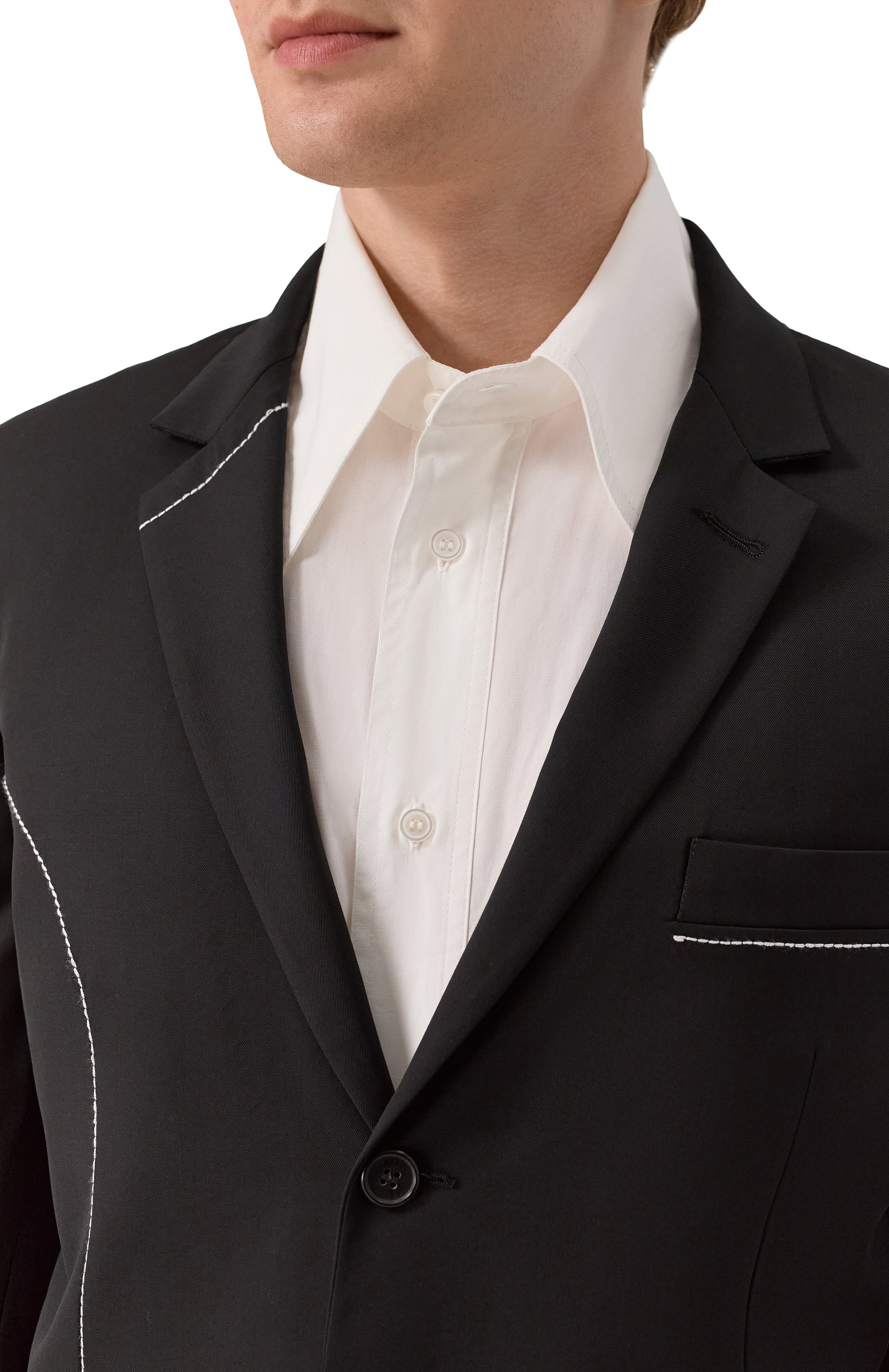 Шерстяной пиджак ISABEL BENENATO, арт. UW36F25, фото 7