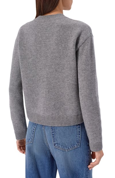 Шерстяной свитер GUCCI серого цвета по цене 194500 руб., арт. 770072/XKEBC, фото 4 Шерстяной свитер GUCCI, арт. 770072/XKEBC, фото 4