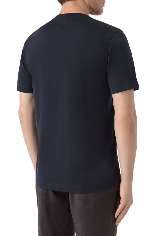Хлопковая футболка Kiton UMK0721K5 Чёрный  UMK0721K5 Фото 4