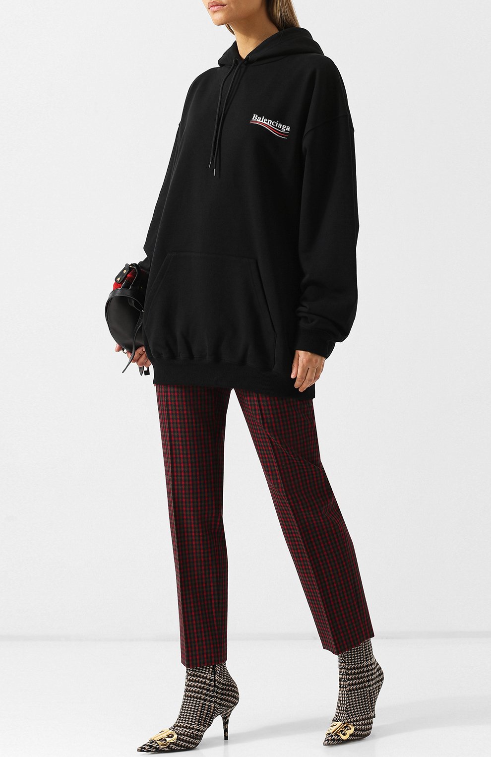 Хлопковая толстовка свободного кроя с капюшоном BALENCIAGA, арт. 528350/TBV14, фото 2