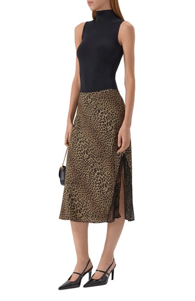 Юбка из вискозы ZADIG AND VOLTAIRE леопардового цвета по цене 36200 руб., арт. WWSK01622, фото 2 Юбка из вискозы ZADIG AND VOLTAIRE, арт. WWSK01622, фото 2