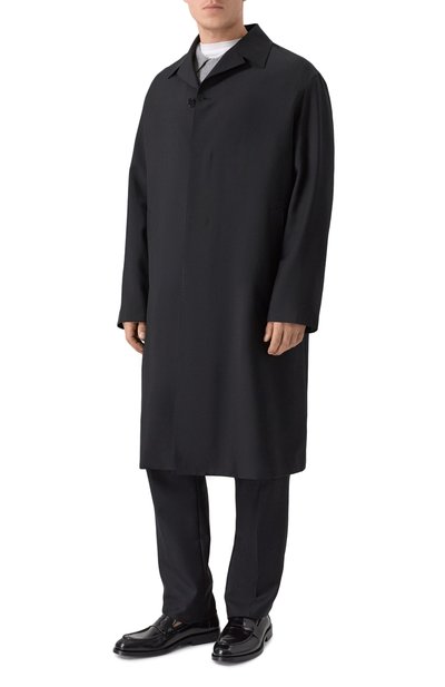 Шерстяное пальто JIL SANDER черного цвета по цене 357500 руб., арт. J22SW0097/J41444, фото 3 Шерстяное пальто JIL SANDER, арт. J22SW0097/J41444, фото 3