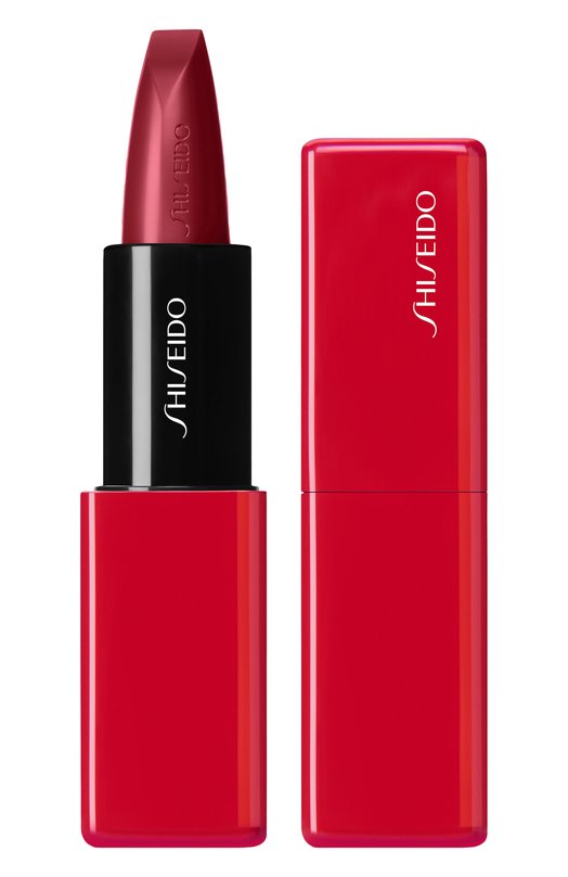 фото Помада для губ technosatin gel, оттенок 411 scarlet cluster (3,3g) shiseido