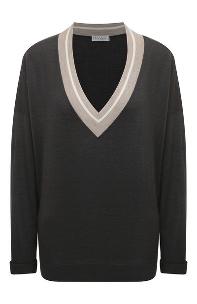 Женский пуловер из кашемира и шелка BRUNELLO CUCINELLI, арт. 221M13834112