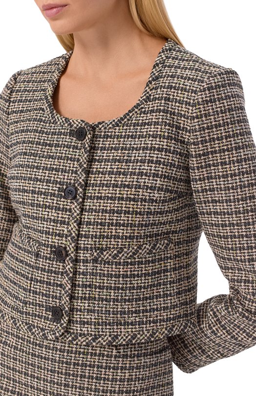 Твидовый жакет Theory P1004106 Серый  P1004106 Фото 5