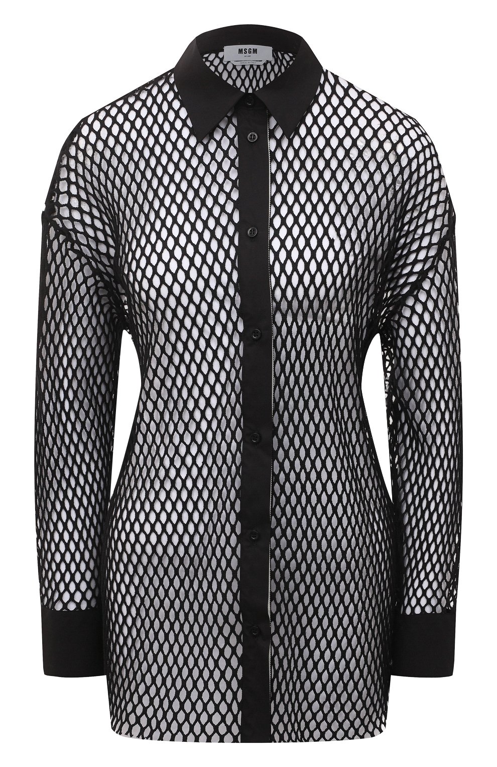 Хлопковая рубашка MSGM, арт. 3441MDE12 237011, фото 1
