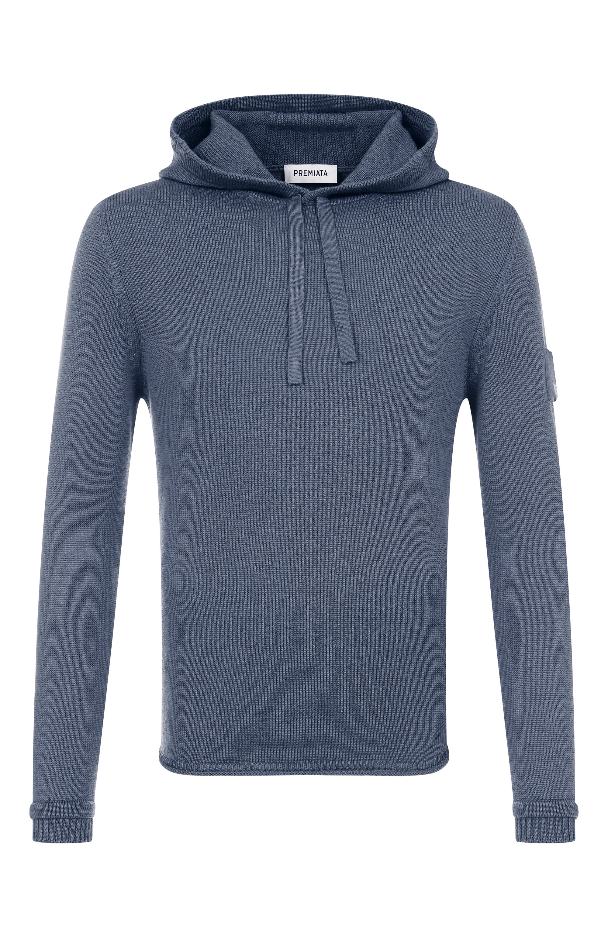 Шерстяное худи PREMIATA серого цвета по цене 43500 руб., арт. PMG30/W00L, фото 1 Шерстяное худи PREMIATA, арт. PMG30/W00L, фото 1