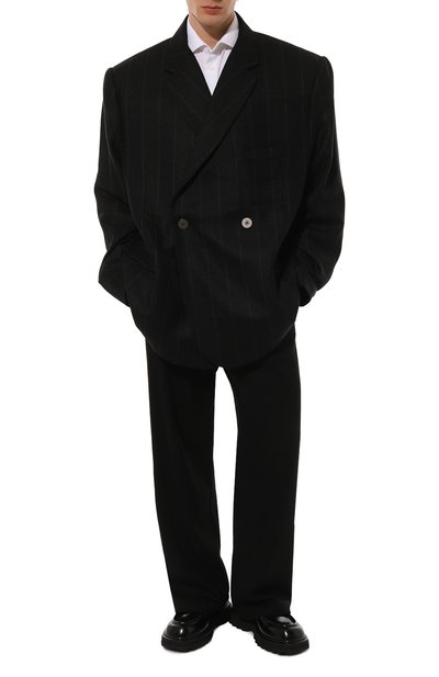 Пиджак из шерсти и кашемира WHO_AM, арт. MJ1-P231-BLK/СAGE, фото 2