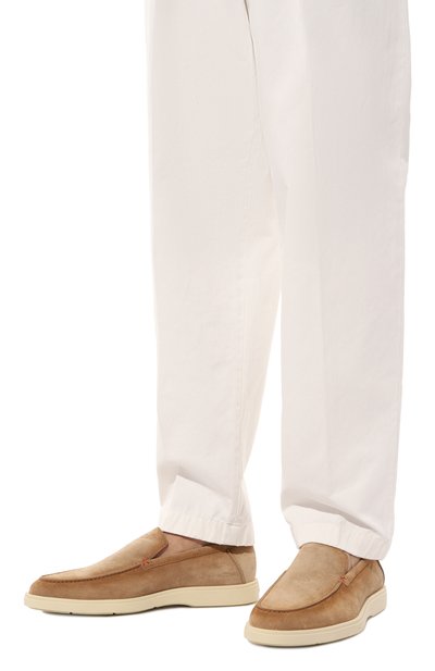 Замшевые лоферы detroit SANTONI, арт. MGDG17824TICBSH6, фото 3