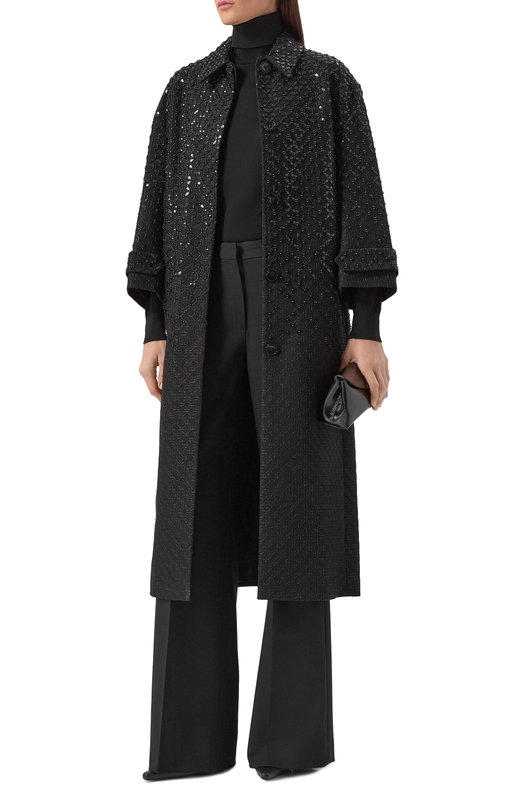 Пальто из вискозы Dorothee Schumacher 348001 Чёрный  348001 Фото 2