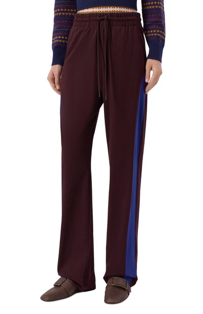 Хлопковые брюки DRIES VAN NOTEN бордового цвета по цене 57550 руб., арт. 011113/4603, фото 3 Хлопковые брюки DRIES VAN NOTEN, арт. 011113/4603, фото 3