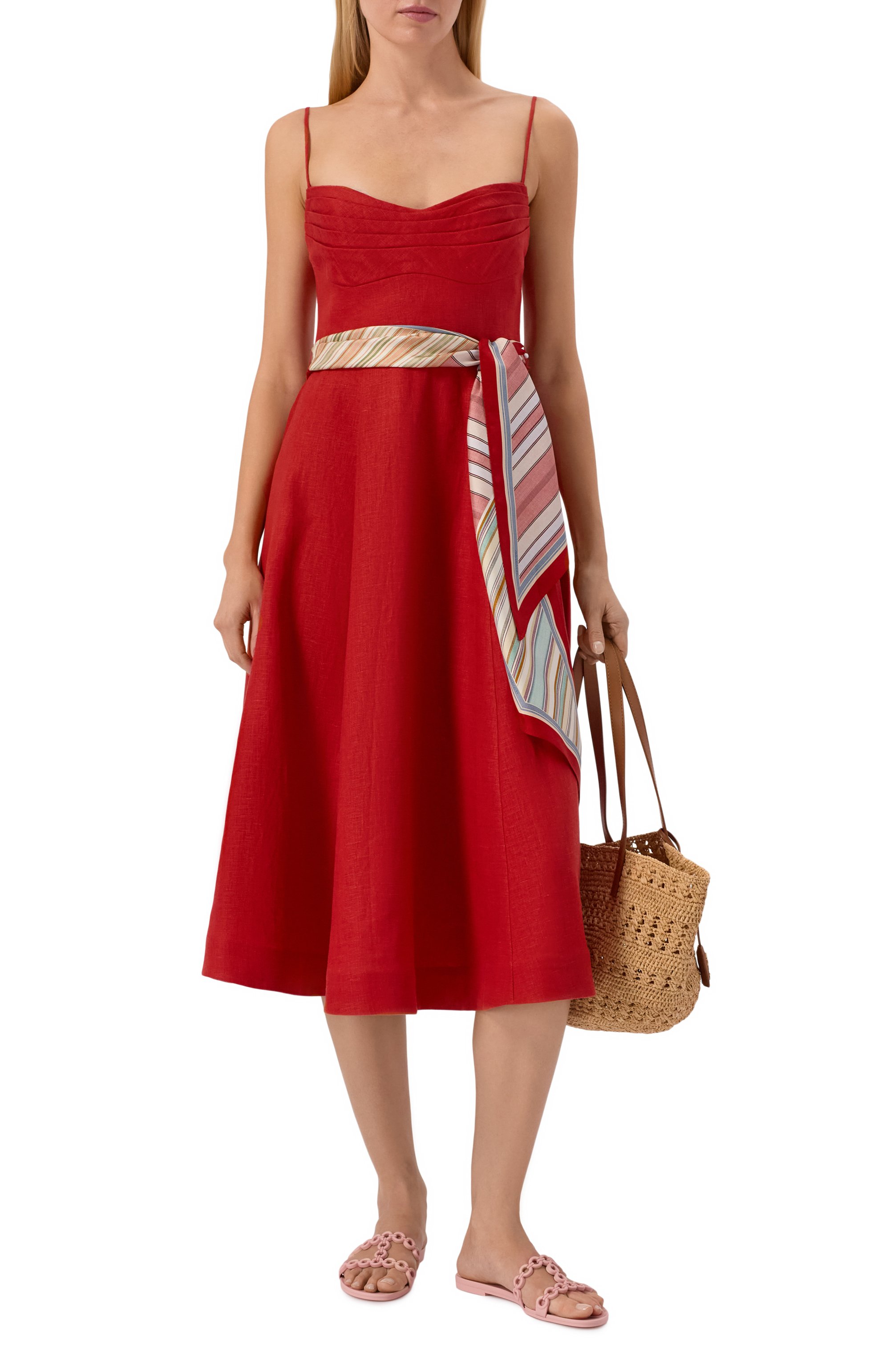 Шлепанцы infinity chain AQUAZZURA, арт. ICJFLAS0-JLY-MDP, фото 3