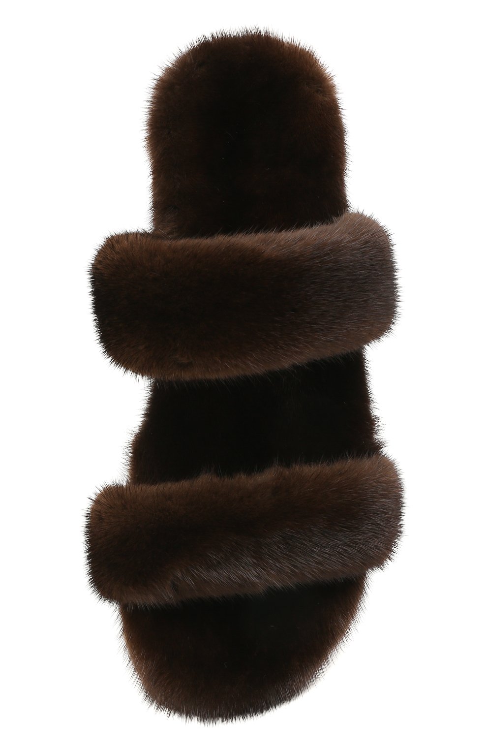 Меховые шлепанцы bleach из норки SAINT LAURENT, арт. 649014/E0E00, фото 5