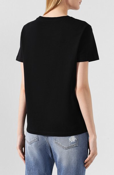 Хлопковая футболка KENZO черного цвета по цене 9950 руб., арт. F962TS8134YE, фото 4 Хлопковая футболка KENZO, арт. F962TS8134YE, фото 4