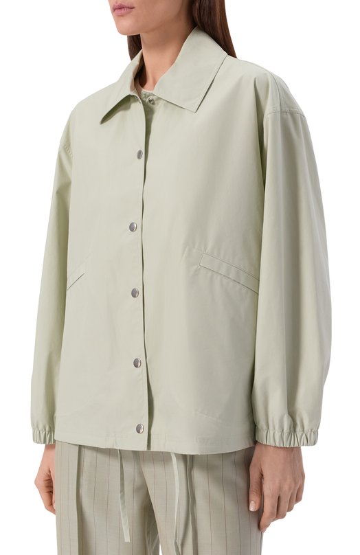 Хлопковая куртка Jil Sander J04AM0001-J45026 Зелёный  J04AM0001-J45026 Фото 3
