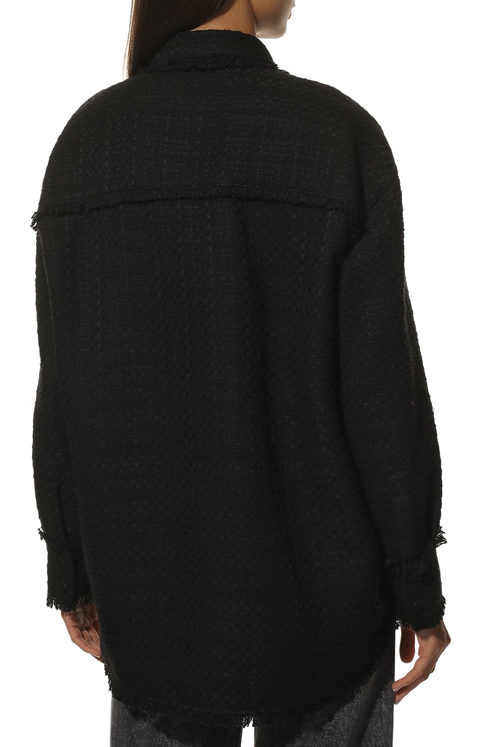 Рубашка MSGM черного цвета по цене 49800 руб., арт. 3341MDE14X 227609, фото 4 Рубашка MSGM, арт. 3341MDE14X 227609, фото 4