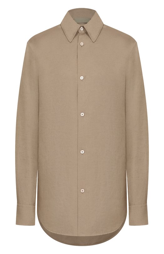Рубашка изо льна и шелка MVST M26.2PW.B013/F123 LIN0 SETA Хаки M26.2PW.B013/F123 LIN0 SETA