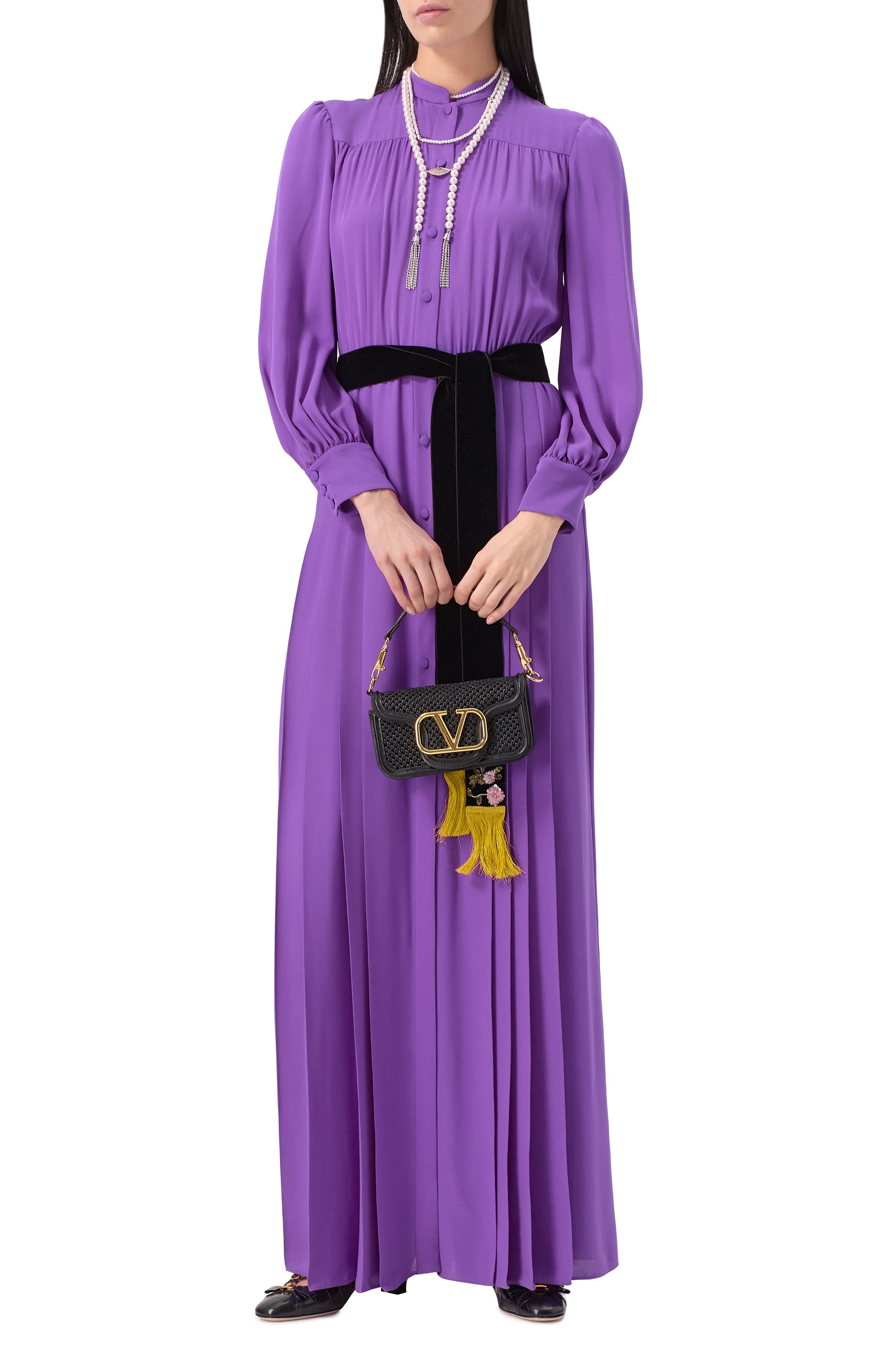 Шелковое платье VALENTINO, арт. 6B3VDKJ51MH, фото 2