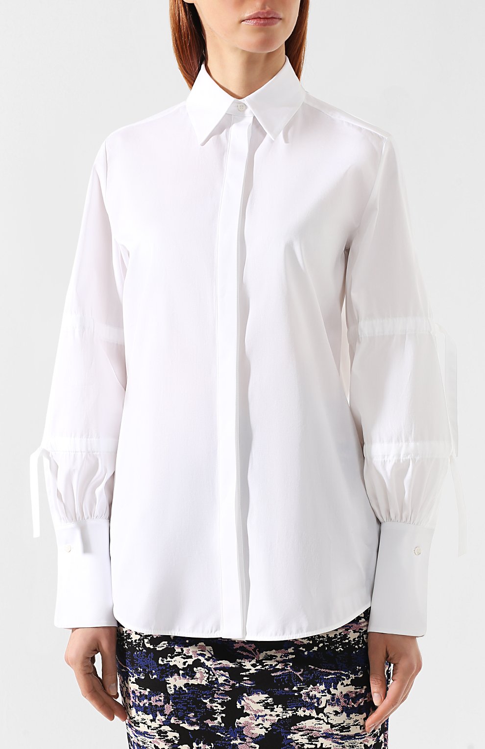 Хлопковая рубашка VICTORIA, VICTORIA BECKHAM, арт. SHVV 137B PSS19 C0TT0N SHIRTING, фото 3