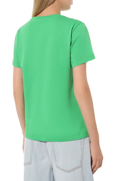 Хлопковая футболка GUCCI зеленого цвета по цене 44350 руб., арт. 623608 XJCLE, фото 4 Хлопковая футболка GUCCI, арт. 623608 XJCLE, фото 4