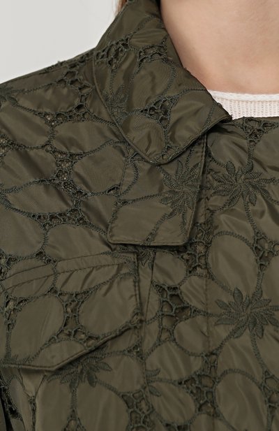 Кружевная куртка свободного кроя с укороченным рукавом MONCLER, арт. C1-093-46167-05-5398C, фото 5