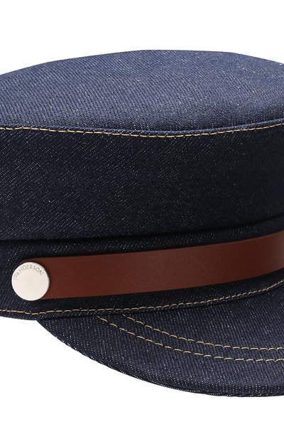 Джинсовая кепка с отделкой из кожи JW ANDERSON, арт. AC00519C 220/870, фото 3