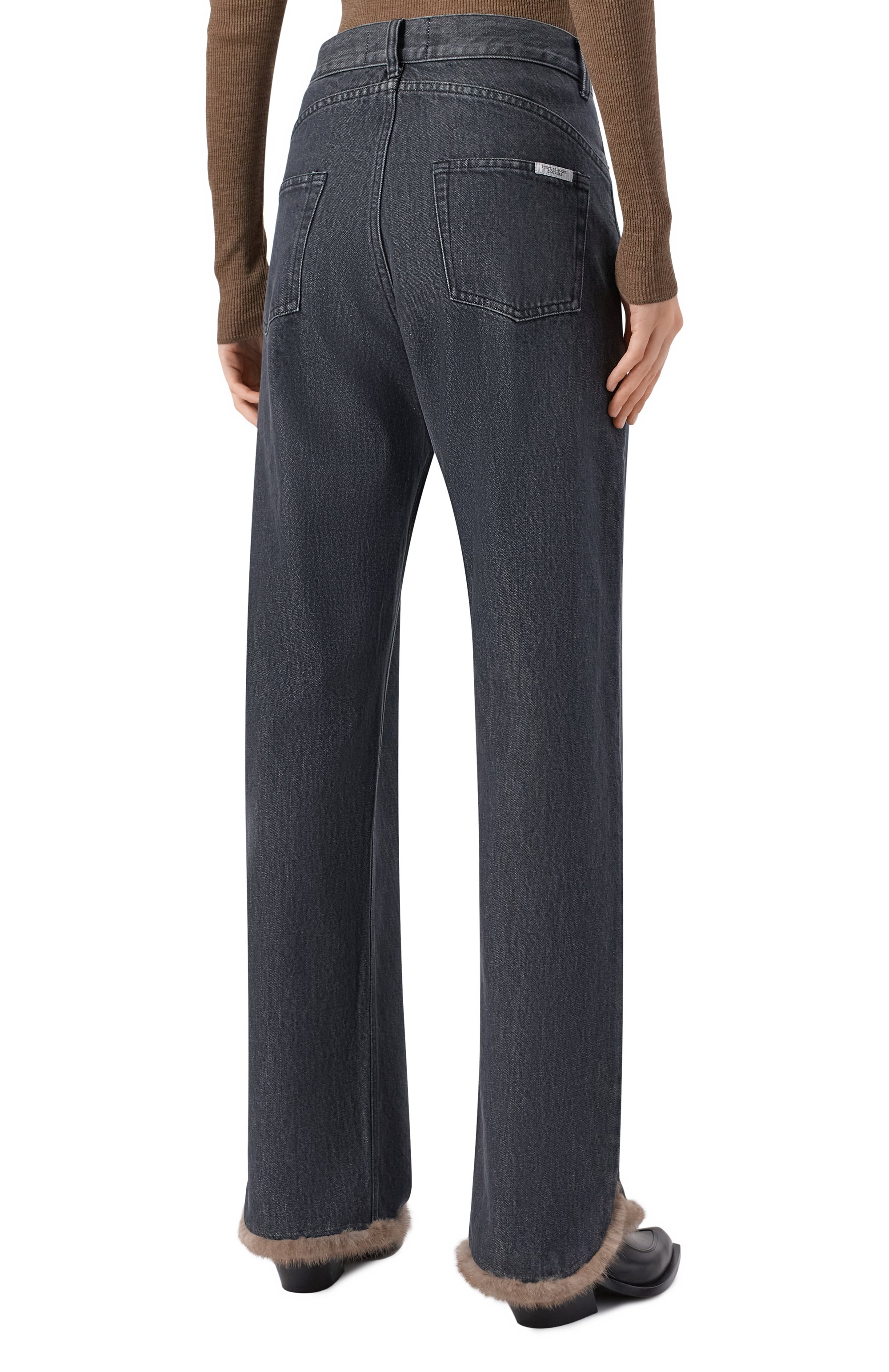 Джинсы с отделкой из норки FORTE DEI MARMI COUTURE, арт. 23WF8053M, фото 4