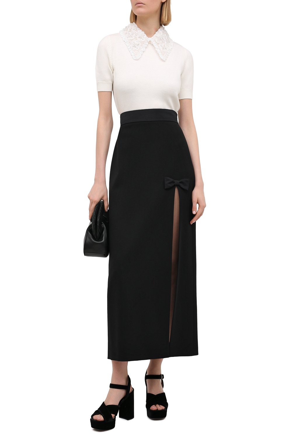 Текстильные босоножки MIU MIU, арт. 5XP866-068-F0002-105, фото 2