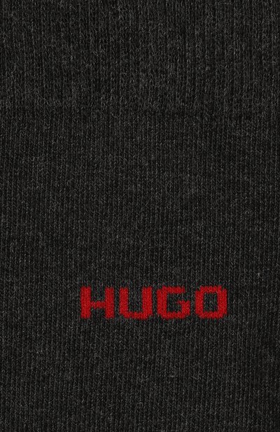 Комплект из двух пар носков HUGO темно-серого цвета по цене 1900 руб., арт. 50468099, фото 2 Комплект из двух пар носков HUGO, арт. 50468099, фото 2