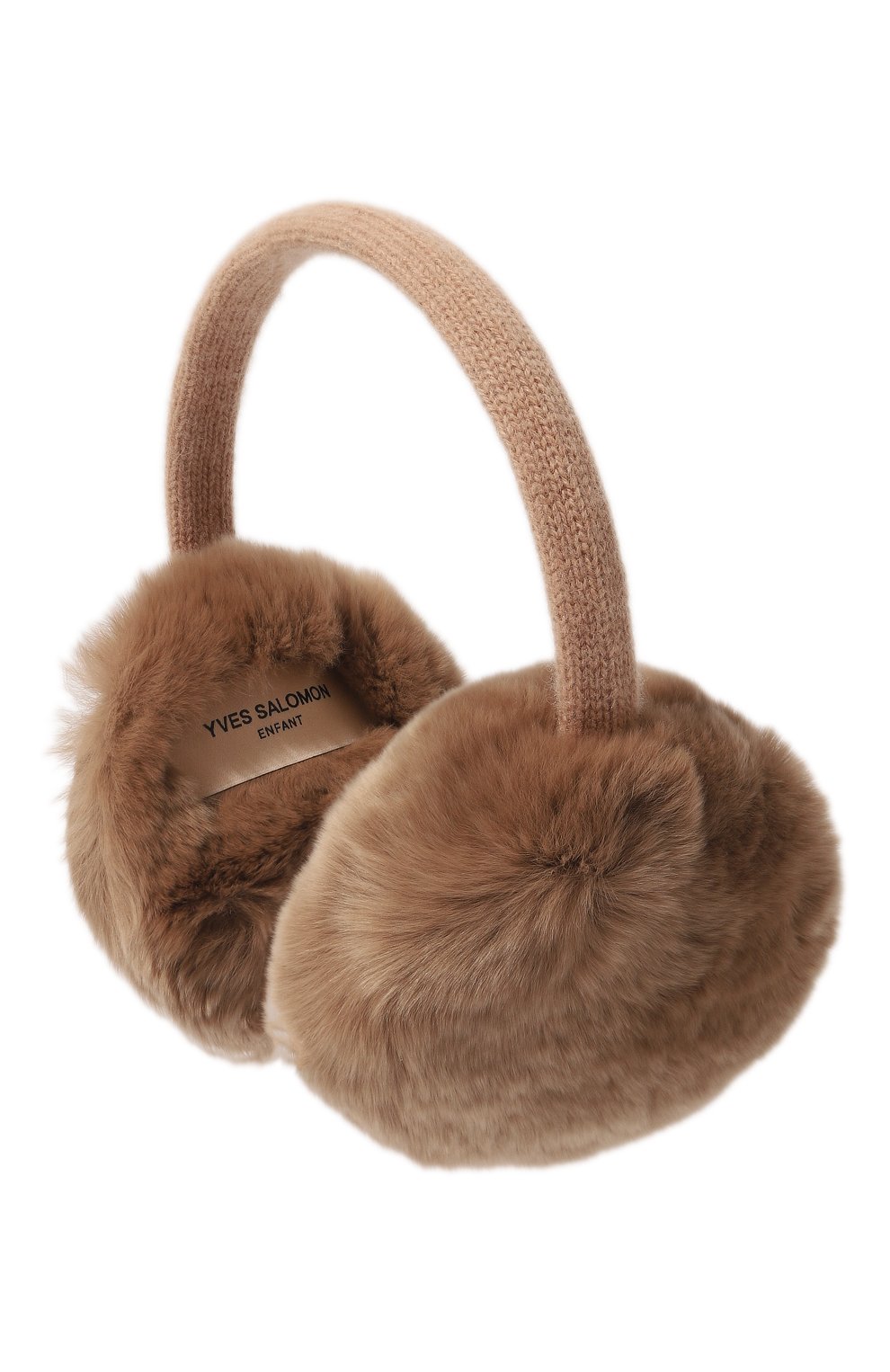 Шерстяные наушники с мехом YVES SALOMON ENFANT, арт. 20WEA310XXREXX, фото 2