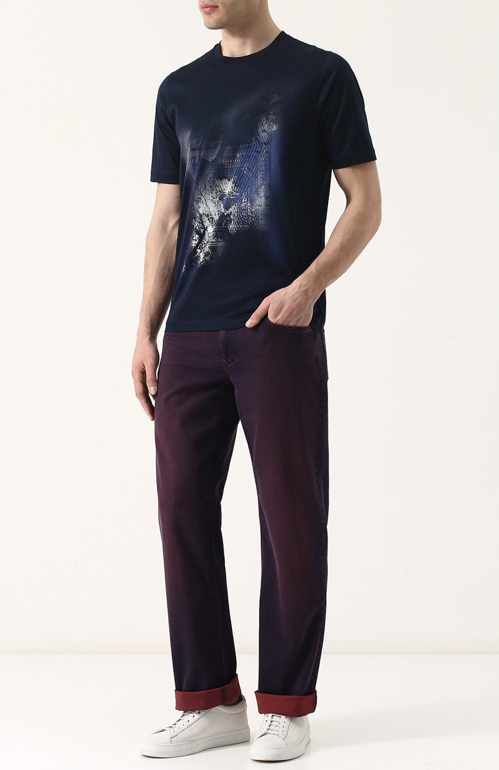 Джинсы прямого кроя ZILLI, арт. MCP-00253-SUS01/R001, фото 2