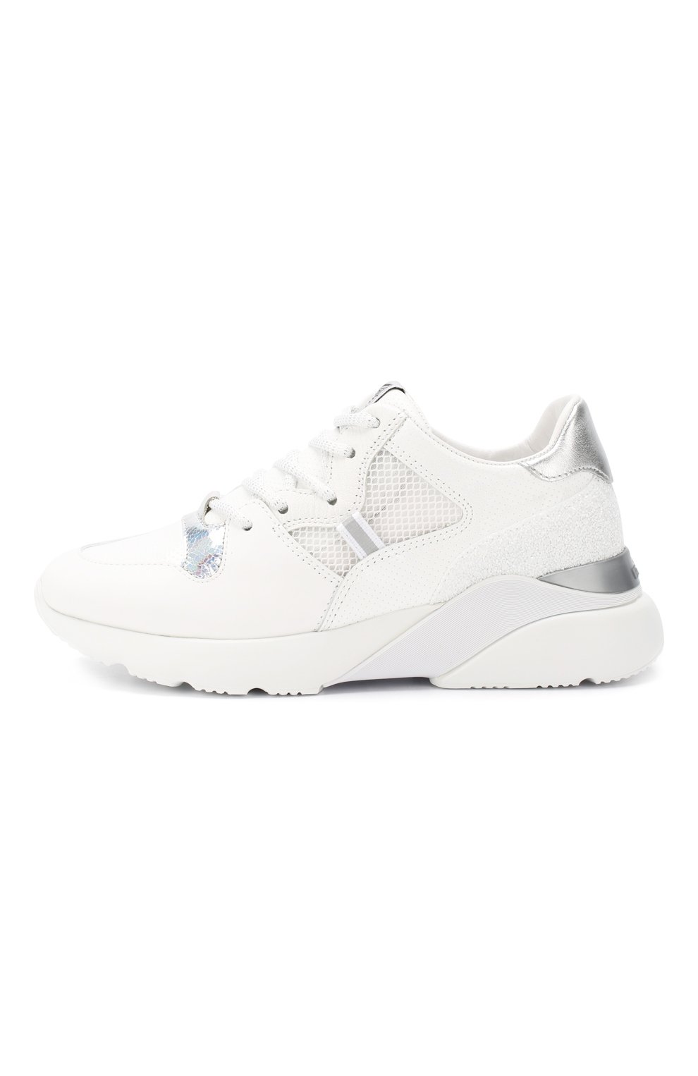 Кожаные кроссовки HOGAN белого цвета по цене 43450 руб., арт. HXW3850BF40KKX, фото 3 Кожаные кроссовки HOGAN, арт. HXW3850BF40KKX, фото 3