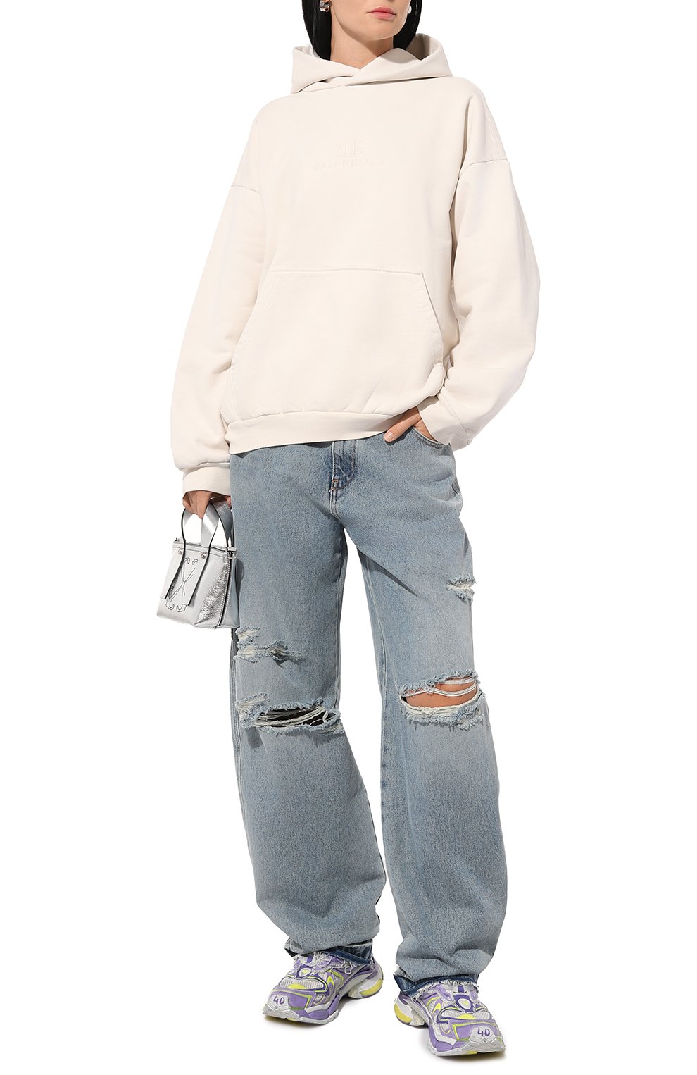 Комбинированные кроссовки runner 2.0 BALENCIAGA, арт. 779064/W3RXP, фото 2