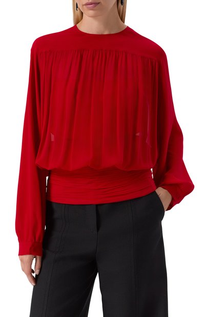 Шелковая блузка VALENTINO, арт. 6B0AEAG5/93M, фото 3