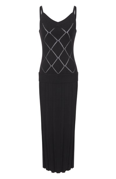 Женское платье из вискозы YUZEFI, арт. MARG0T-FITTED PLEATED STRAP DRESS/KNIT
