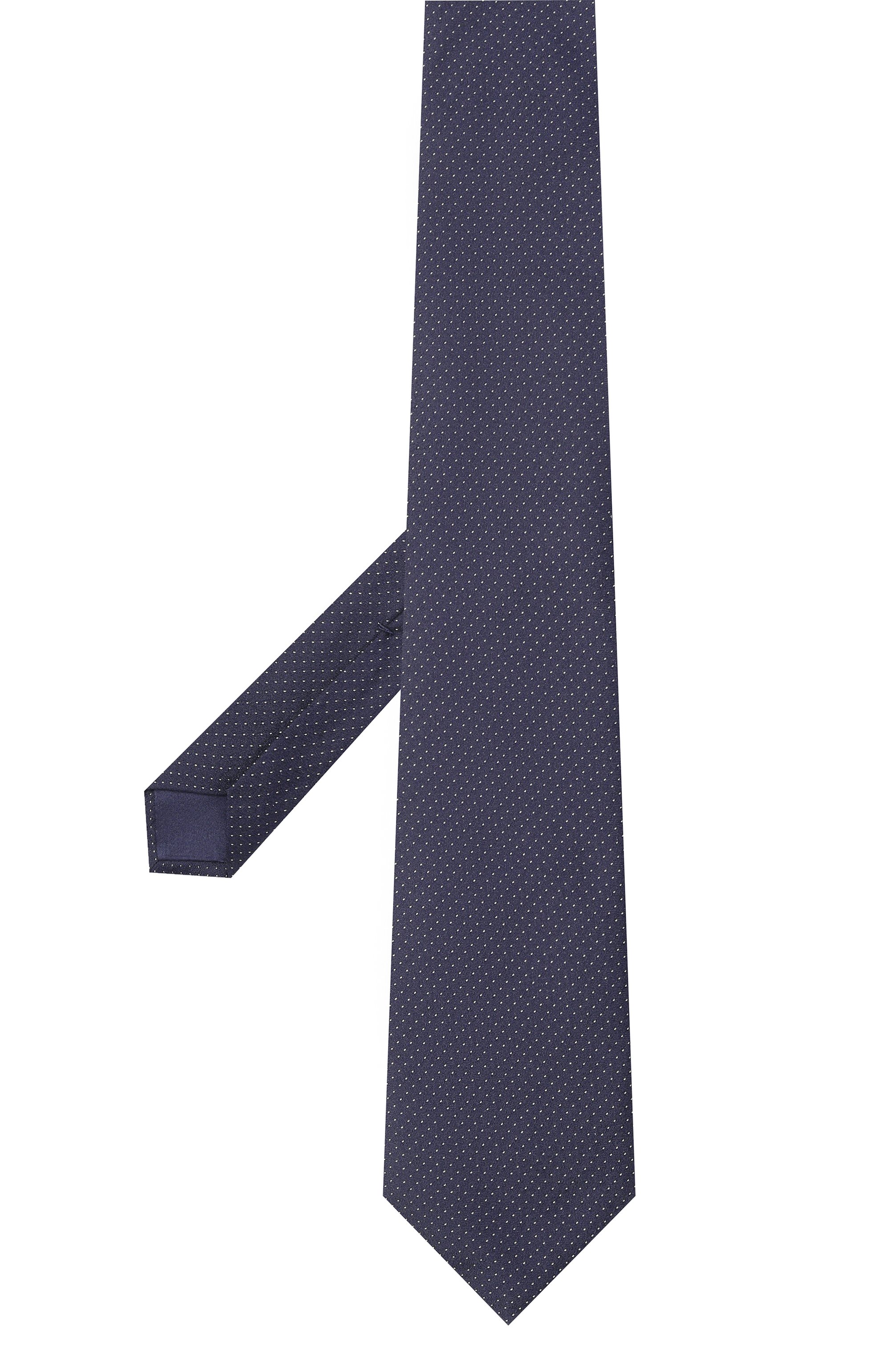 Шелковый галстук ZILLI темно-синего цвета по цене 38600 руб., арт. CRAV02M0600VJPP00, фото 3 Шелковый галстук ZILLI, арт. CRAV02M0600VJPP00, фото 3