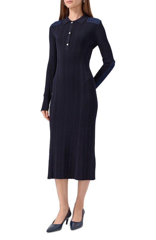 Платье из вискозы M05CH1NO Jeans V0486/8201 Синий  V0486/8201 Фото 3