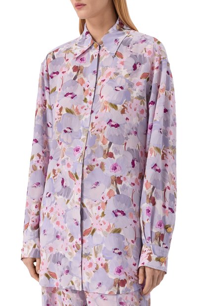 Шелковая рубашка BALMAIN, арт. GF1HS435/SF37, фото 3