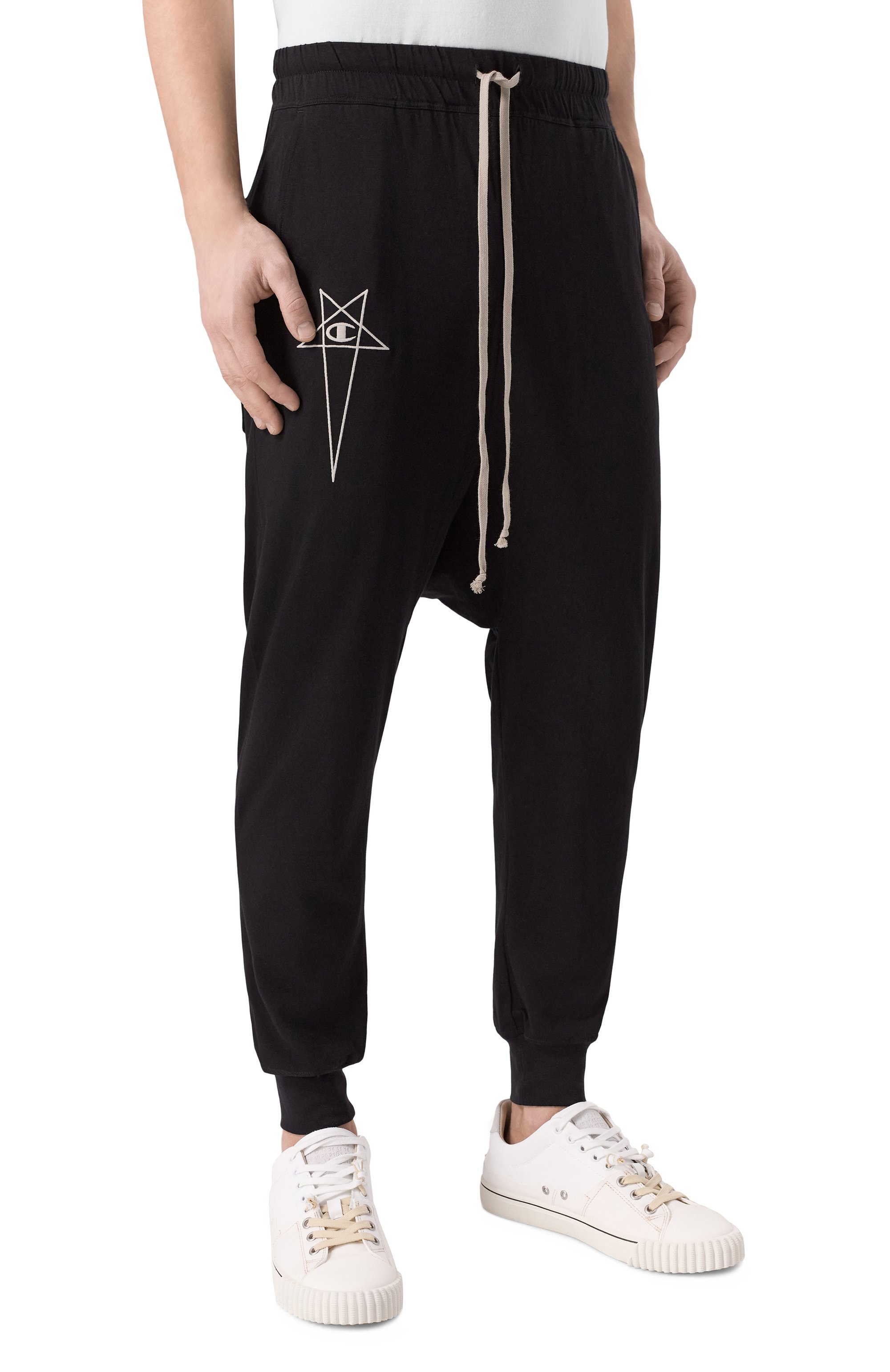 Хлопковые джог�геры rick owens x champion RICK OWENS, арт. CM01E1690/CHJG, фото 3