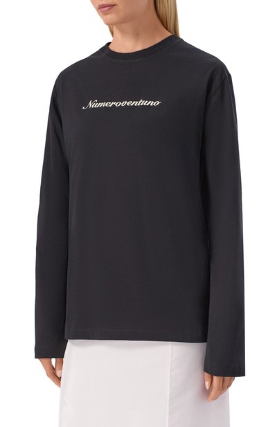 Хлопковый лонгслив N21, арт. 19I N2M0/F011/4157, фото 3