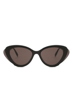 Женские солнцезащитные очки ALEXANDER MCQUEEN черного цвета, арт. AM0249S-001 | Фото 3 (Тип очков: С/з; Материал: Пластик; Региональные ограничения белый список (Axapta Mercury): Не проставлено; Нос: Не проставлено; Очки форма: Cat-eye; Оптика Гендер: оптика-женское)