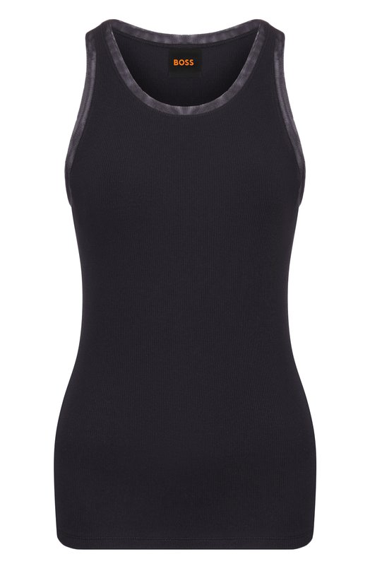 Хлопковая майка BOSS Orange 50553479 Чёрный 50553479