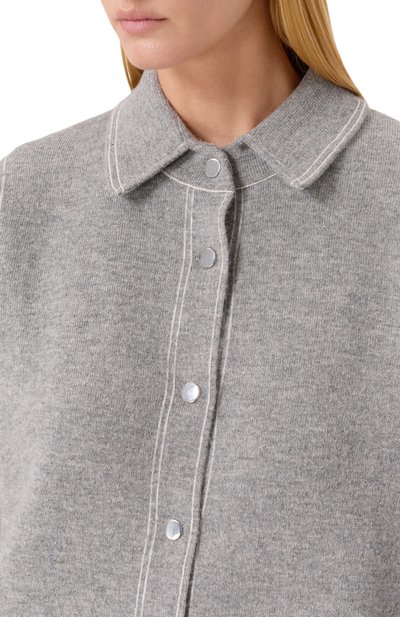 Рубашка из шерсти и кашемира ALLUDE, арт. 255/17711, фото 5