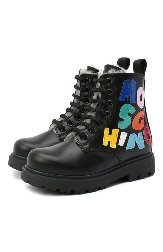 

Кожаные ботинки Moschino, Разноцветный