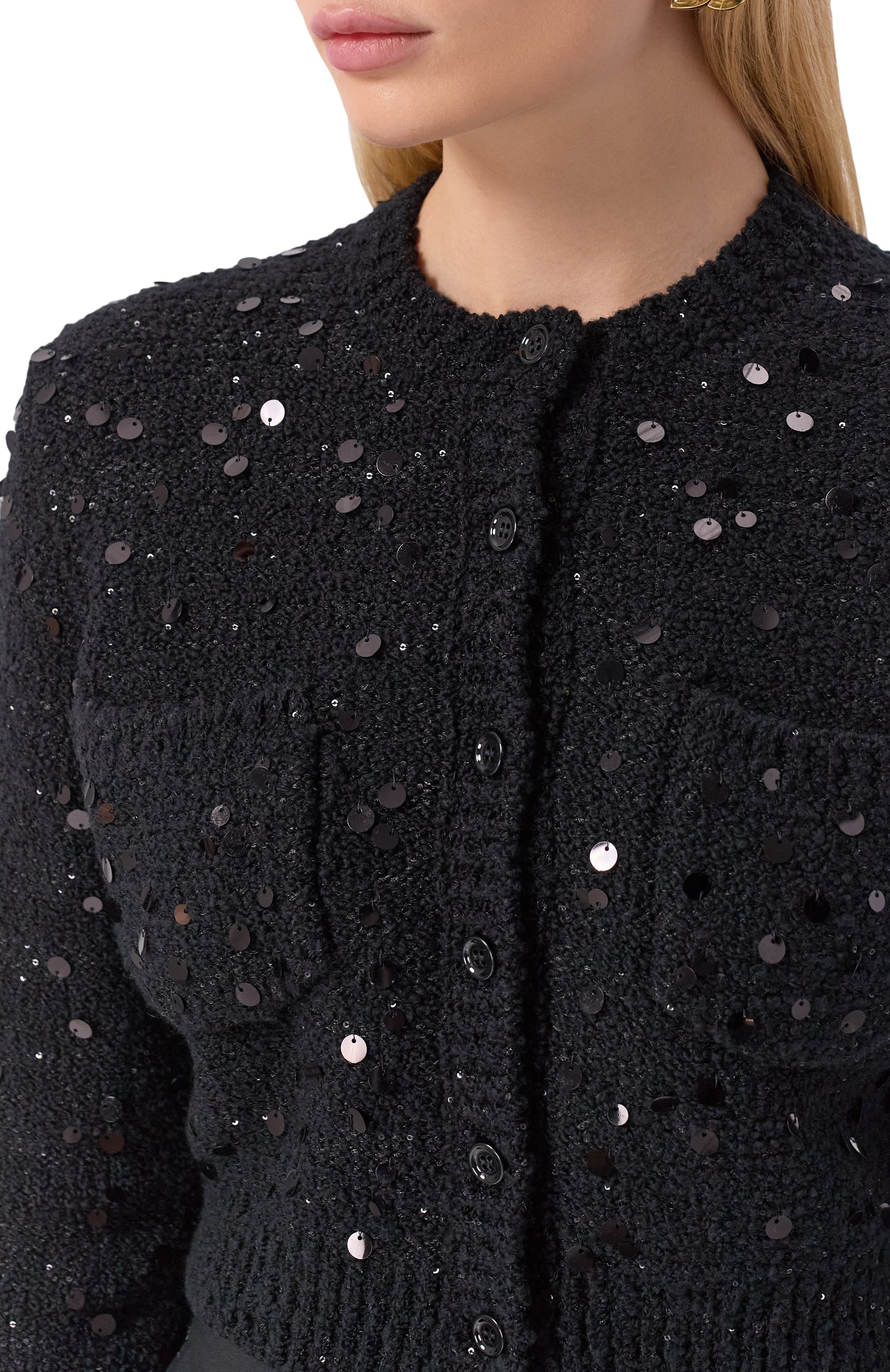 Кардиган с отделкой пайетками DOLCE & GABBANA, арт. FXVC2Z/JFMZX, фото 5